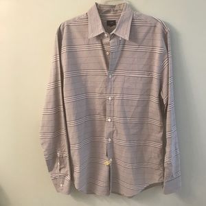 2/$32 J. Crew cotton grey/ white shirt
